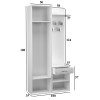 Topeshop GAR DUO BIEL entryway cabinet