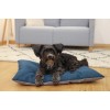 KERBL Ely Grey-turquoise Lounge Cushion - Pet Bed - 70 x 45 x 9 cm