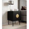 Bedside table 2 pcs. PALAZZO 44.5x40x59 black + oak craft