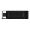 Kingston | USB Flash Drive | DataTraveler 70 | 256 GB | USB 3.2 Gen 1 Type-C | Black