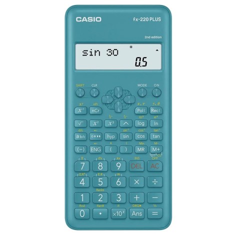 CASIO CALCULATOR SCIENTIFIC FX-220PLUS-2 BLUE, 12 DIGIT DISPLAY