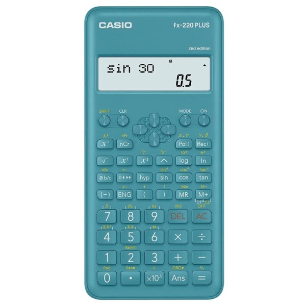 CASIO CALCULATOR SCIENTIFIC FX-220PLUS-2 BLUE, 12 ...