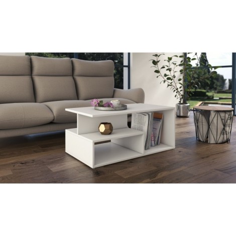 Topeshop PRIMA BIEL coffee/side/end table Coffee table Free-form shape 1 leg(s)