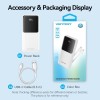 POWER BANK USB 10000MAH 22.5W/WHITE FHOW0 VENTION