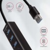 AXAGON HMA-CR3A SuperSpeed USB-A hub + card reader