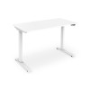 Electric Height Adjustable Desk | 73 - 123 cm | Maximum load weight 50 kg | Metal | White