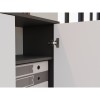 OLIV 2D CLOSED SHELVING UNIT, ANTHRACITE/WHITE SET