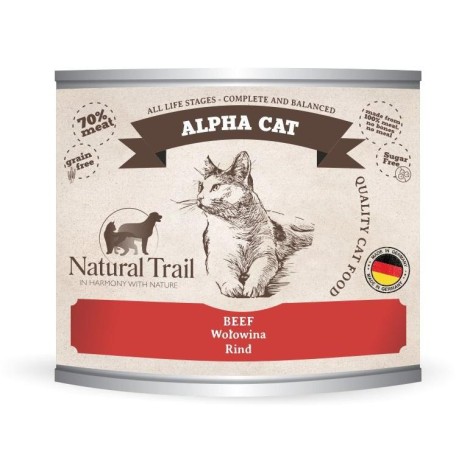 NATURAL TRAIL Alpha Cat Beef - wet cat food - 200g