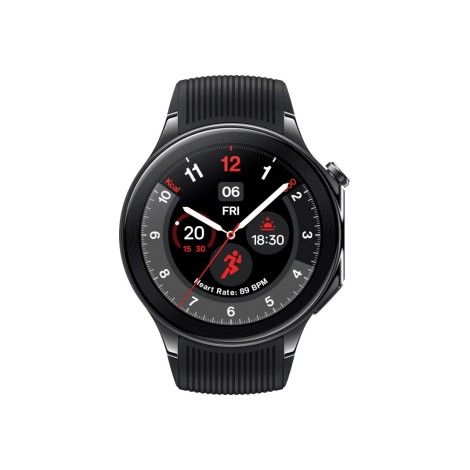 OnePlus Watch 2 3.63 cm (1.43") AMOLED Digital 466 x 466 pixels Touchscreen Black Wi-Fi GPS (satellite)