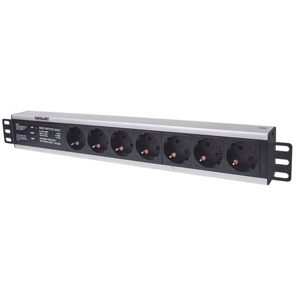 Intellinet 19" 1.5U Rackmount 7-Way Power ...