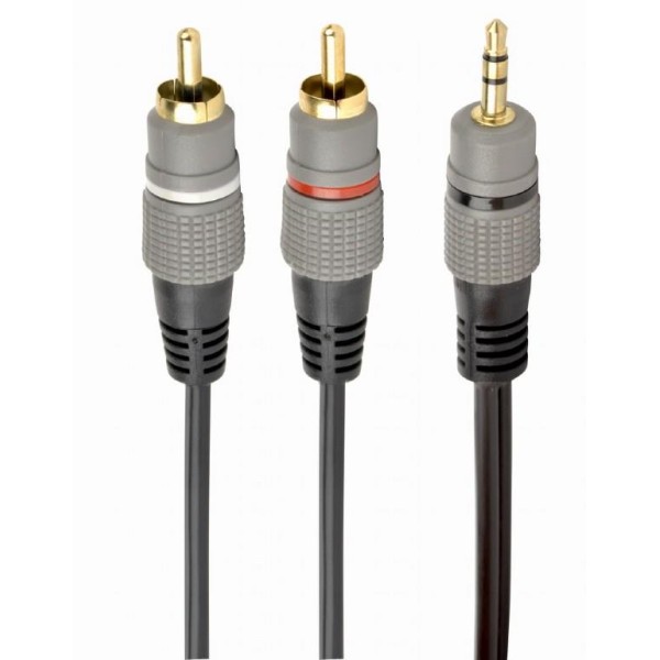 CABLE AUDIO 3.5MM TO 2RCA 1.5M/GOLD ...