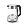 ETA | ETA615390000 | Standard kettle | 2200 W | 1.7 L | Glass | 360° rotational base | Stainless steel/Black