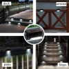 Maclean MCE319 Dusk Sensor Solar LED Patio Stair Light Garden Pathway Light IP44, 4000K, Ni-MH 100 mAh, 80x45x45mm