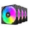 TACENS MARS MF-SI4KIT FANS 120 ARGB x4 BK- wentylatory+hub+pilot (TACMARS-MFSI4KIT)