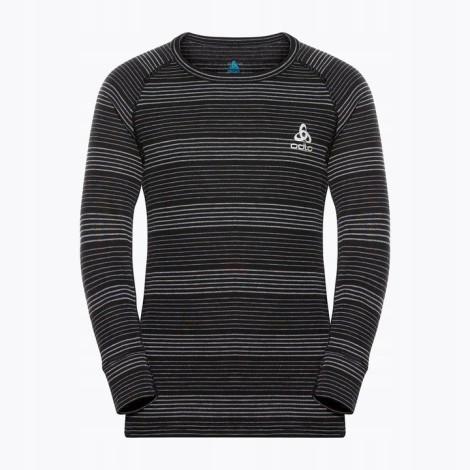 Zestaw bielizny dziecięcej Odlo Set long ACTIVE WARM ECO SET roz. 104cm Czarno-Szary