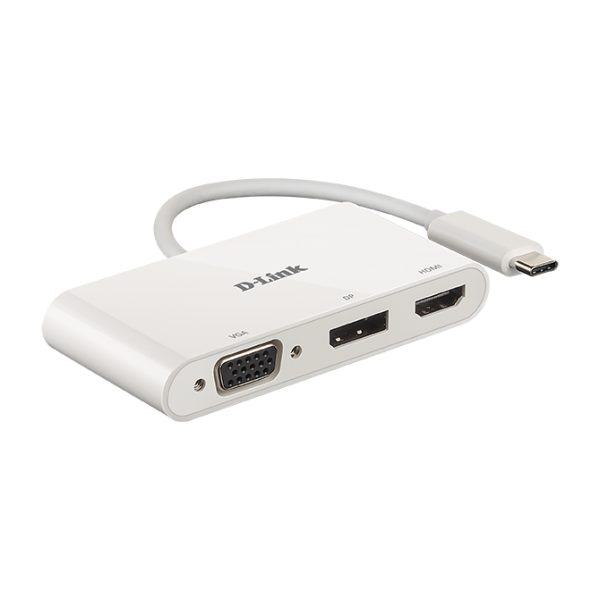 D-Link | 3-in-1 USB-C to HDMI/VGA/DisplayPort ...