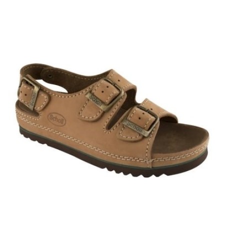 Scholl Air Bag Back Strap Comfortable Sandals Brown 36