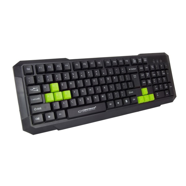 Esperanza EGK102G keyboard USB Black