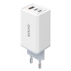 SAVIO LA-07 GaN 65W mains charger, USB, QC4.0+, PD 3.0, White