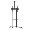 Maclean TV stand / cart, camera shelf, on wheels, 37-70", max load 45kg/5kg shelf, max. VESA 600x400, MC-113 B