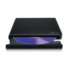 H.L Data Storage | Ultra Slim Portable DVD-Writer | GP57EB40 | Interface USB 2.0 | DVD±R/RW | CD read speed 24 x | CD write speed 24 x | Black | Desktop/Notebook