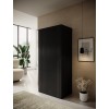 Wardrobe PAFOS 2D 90x55.5x198.5 Black matt