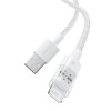 Baseus Gem USB to IP 2.4A fast charging cable 1 m White