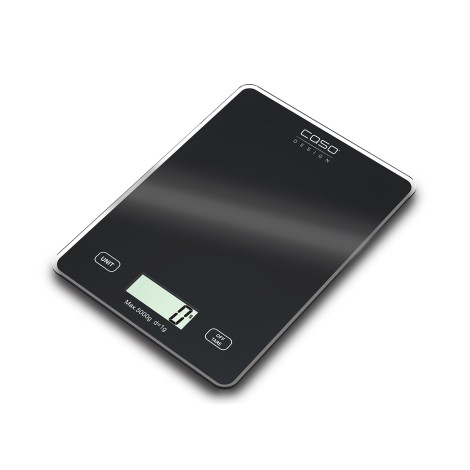 Caso | Kitchen scale | Slim | Maximum weight (capacity) 5 kg | Graduation 1 g | Black