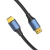 Vention Cotton Braided HDMI-A Male to Male HD Cable 8K 3M Blue Aluminum Alloy Type