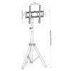 Techly Universal Floor Tripod Stand for 17-60" TV
