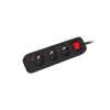 Lanberg Cable Power Strip, 3X French Outlets with Switch, Quality-Grade Copper, 1.5 m | PS1-03E-0150-BK