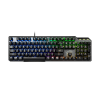 MSI | GK50 Elite | Gaming keyboard | Wired | RGB LED light | US | Black/Silver