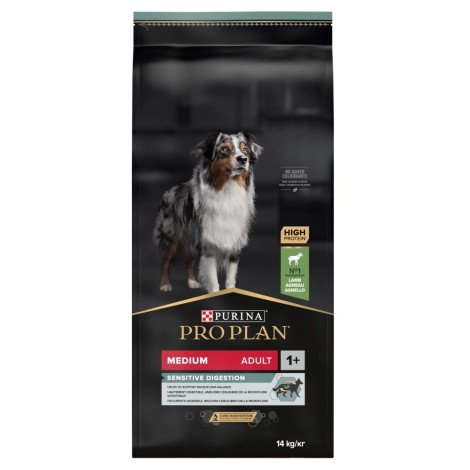 Purina Medium Adult Sensitive Digestion with OPTIDIGEST 14 kg Lamb