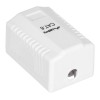 LANBERG SURFACE MOUNTING SOCKET CAT.6 1XRJ45 WHITE