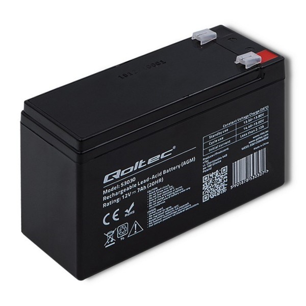 Qoltec 53030 AGM battery | 12V ...