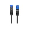 LANBERG PATCHCORD S/FTP CAT.6A 15M BLACK LSZH