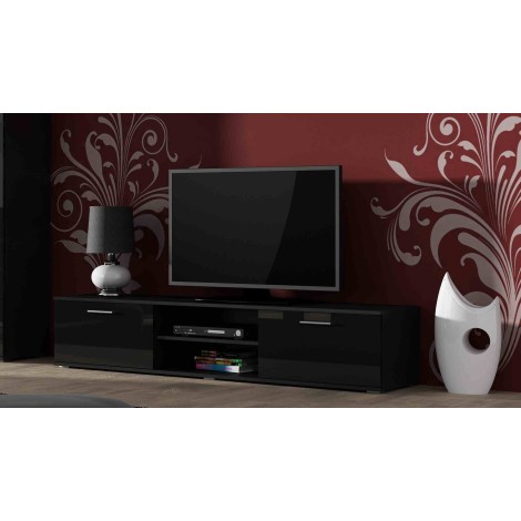 Cama TV stand SOHO 180 black/black gloss