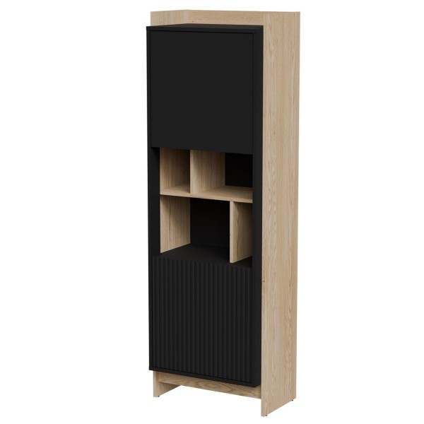 Cama PORTO 59x38x180 display cabinet oak/black