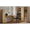 COSMO Oak Artisan Desk + Bookcase Set
