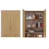 Topeshop POLA MINI DD ARTISAN bathroom storage cabinet Oak