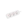 Lanberg Cable Power Strip 3M 3X French Outlets Quality-Grade Copper | PS0-03E-0300-W