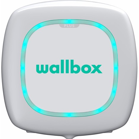 Wallbox | Pulsar Plus Electric Vehicle charger, 5 meter cable Type 2, 11kW, RCD(DC Leakage) + OCPP | 11 kW | Wi-Fi, Bluetooth | 5 m | White