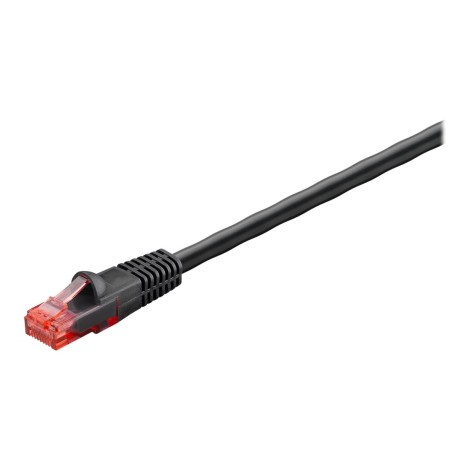 Goobay Outdoor Patch Cable | 55432 6/6A U/UTP | AWG 24/1 | Cable length: 10 m | Black