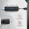 AXAGON Travel four-port USB-A 5Gbps hub | HUE-C1A