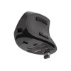 Natec | Vertical Mouse | Euphonie | Wireless | Bluetooth/USB Nano Receiver | Black