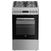 BEKO Cooker | FSM52321DXDT | Hob type Gas | Oven type Electric | Stainless Steel | Width 50 cm | Grilling | Depth 60 cm | 60 L