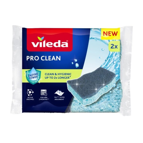 Viscose scourer with enzymes Vileda Pro ...