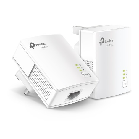 TP-LINK | Gigabit Powerline Starter Kit | TL-PA7017 KIT | 10/100/1000 Mbit/s | Ethernet LAN (RJ-45) ports 1 | No Wi-Fi | Data transfer rate (max) 1000 Mbit/s | Extra socket