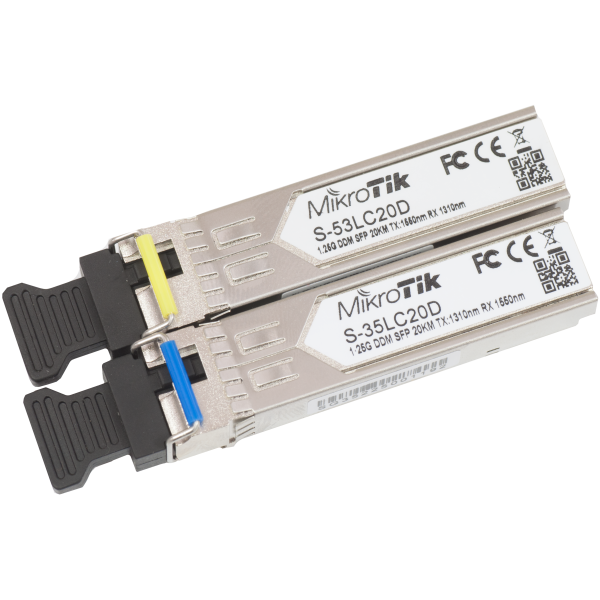 MikroTik Pair of SFP modules S-3553LC20D ...