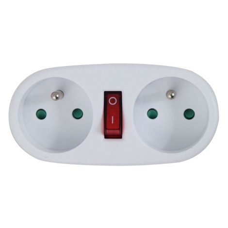 Esperanza ELK306W Electrical splitter 2 GN. White